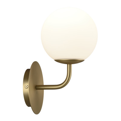 ACB - Kugellampen - Parma AP1 - Wandleuchte mit Kugelförmige Diffusor - Gold matt / Opal - LS-AC-A3946180O