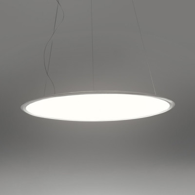 Artemide - Colored Lighting - Discovery SP LED - Moderner Kronleuchter - Satin Aluminium - LS-AR-1999110A - Warmweiss - 3000 K - Diffused