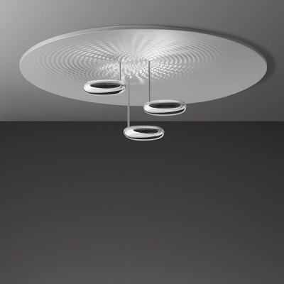 Artemide - Light Design - Droplet PL LED - Design Deckenleuchte - Chrom - LS-AR-1474110A - Warmweiss - 3000 K - Diffused