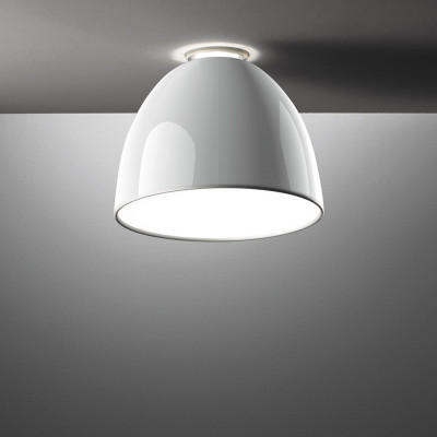 Artemide - Nur - Nur Mini Gloss PL LED - Moderne Deckenleuchte - Weiß glossy - LS-AR-A246600 - Superwarm - 2700 K - Diffused