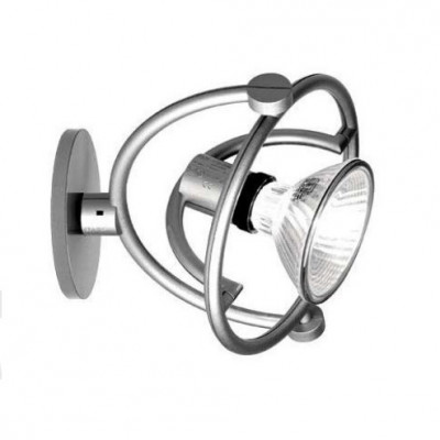 Cini&Nils - Fari&Gradi - Fari AP PL - Verstellbare Design Wandlampe und Deckenleuchte - Silberfarben - LS-CN-00901