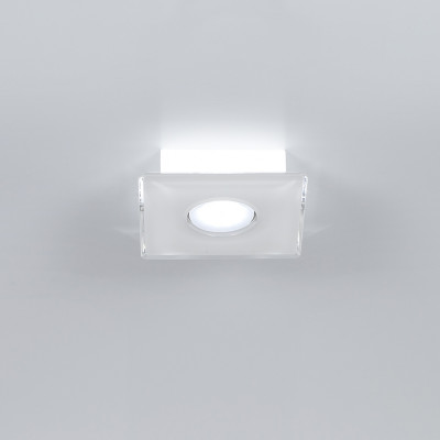 Emporium - Domino - Domino PLQ 4 - Quadratische Deckenleuchte mit einem Licht - Weiß - LS-EM-CL583-10