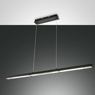 Fabas Luce - Arms - Ling SP LED - Lineare Pendelleuchte - Schwarz - LS-FL-3712-45-101 - Warmweiss - 3000 K - Diffused