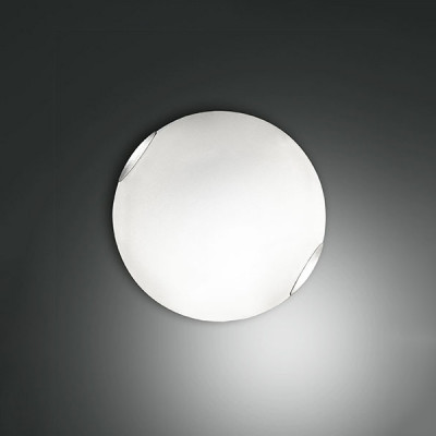 Fabas Luce - Geometric - Fox PL L LED - Runde moderne Deckenleuchte - Weiß - LS-FL-3564-65-102 - Warmweiss - 3000 K - Diffused