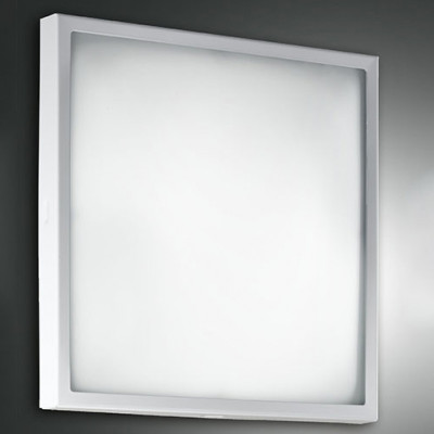 Fabas Luce - Geometric - Osaka PL L LED - Große quadratische Deckenleuchte - Weiß - LS-FL-3565-65-102 - Warmweiss - 3000 K - Diffused