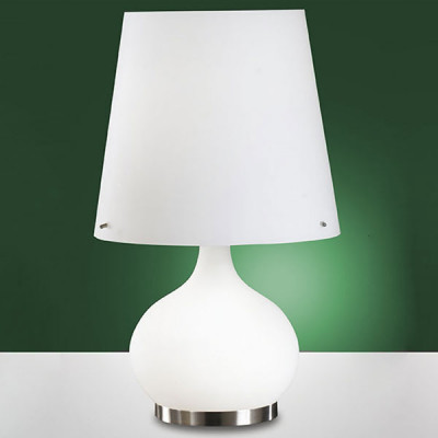 Fabas Luce - Night - Ade TL L - Große moderne Nachttischlampe - Weiß satiniert - LS-FL-2533-35-102