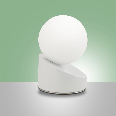 Fabas Luce - Shape - Gravity TL LED - Nachttischlampe mit Touchdimmer - Weiß - LS-FL-3360-30-102 - Warmweiss - 3000 K - Diffused