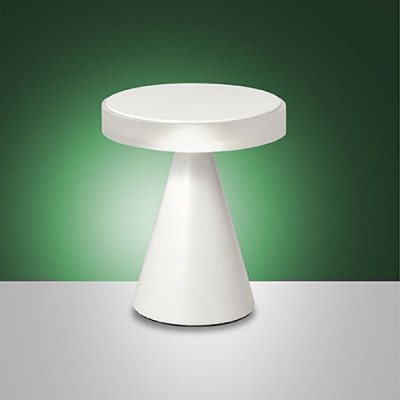 Fabas Luce - Shape - Neutra LED TL S - Kleine Design-Tischlampe - Weiß - LS-FL-3386-34-102 - Warmweiss - 3000 K - Diffused