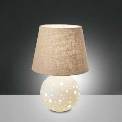 Fabas Luce - Soft - Corvara TL 2L - Design Tischlampe - Beige - LS-FL-3531-31-102