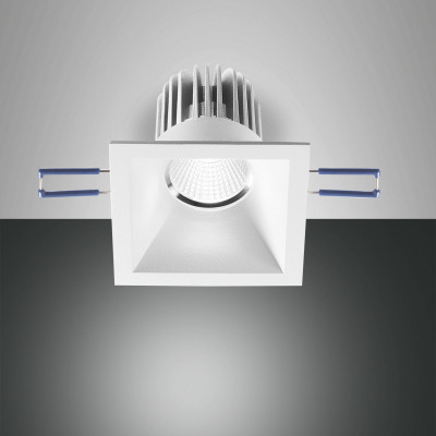 Fabas Luce - Soul - Sigma-3 SQ FA LED - Quadratischer Einbaustrahler - Weiß - LS-FL-3445-72-347 - Warmweiss - 3000 K - Diffused