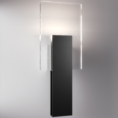 Fabbian - Bijou - Amulette Art AP LED - Wandleuchte mit Kristalldiffusor - Grau/transparent - LS-FB-F56D11-21 - Warmweiss - 3000 K - Diffused