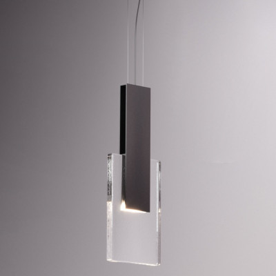Fabbian - Bijou - Amulette Art SP LED - Design Pendelleuchte - Grau/transparent - LS-FB-F56A11-21 - Warmweiss - 3000 K - Diffused