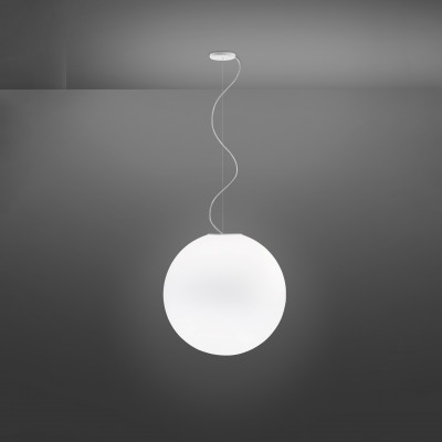 Fabbian - Lumi - Lumi Sfera SP LED XL - Kronleuchter mit kugelförmigem Lampenschirm - Weiß - LS-FB-F07A51-01 - Warmweiss - 3000 K - Diffused