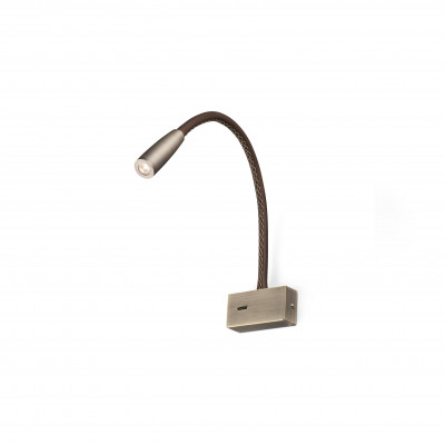Faro - Indoor - Flexi - Lead AP LED - Moderne Wandleuchte mit Leselicht - Bronze - LS-FR-62704 - Warmweiss - 3000 K - 45°
