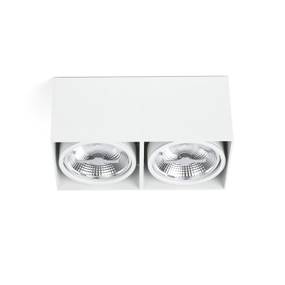 Faro - Indoor - Punti luce - Tecto AR PL 2L - Deckenlampe mit 2 Leuchten - Weiß - LS-FR-63276