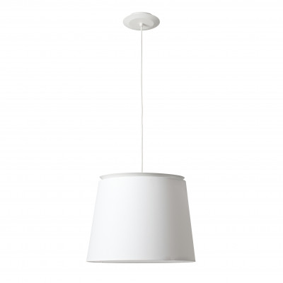 Faro - Indoor - Sweet - Savoy SP - Kronleuchter mit Lampenschirm aus Stoff - Weiß/Weiß - LS-FR-20308-20319