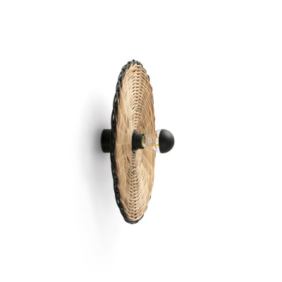 Faro - Indoor - Weave - Costas AP S h70 - Kleine runde Design Wandlampe und Deckenleuchte - Holz - LS-FR-62173-78