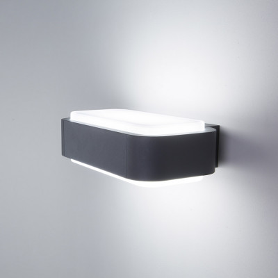 Faro - Outdoor - Alpas - Sticker AP LED - Design LED-Wandlampe für den Außenbereich - Grau - LS-FR-75540 - Warmweiss - 3000 K - Diffused