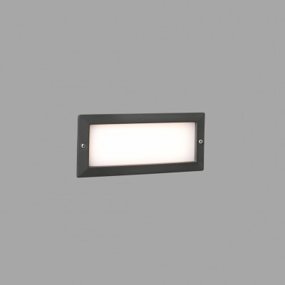 Faro - Outdoor - Sedna - Stripe-2 LED FA RE - Rechteckige Stufenlicht - Anthrazit - LS-FR-72092 - Warmweiss - 3000 K - Diffused