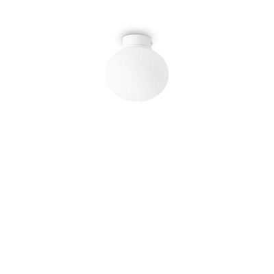 Ideal Lux -  - Cotton PL1 D13 - Kleine Deckenleuchte - Weiß satiniert - LS-IL-297750