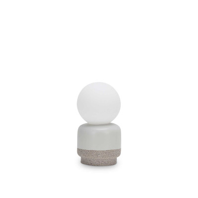 Ideal Lux - Bunch - Cream TL1 D19 - Tischlampe / Nachttisch - Weiß / Sand - LS-IL-305271