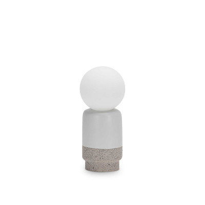 Ideal Lux - Bunch - Cream TL1 D22 - Tischlampe oder Nachttisch - Weiß / Sand - LS-IL-305264