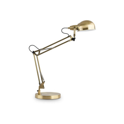 Ideal Lux - Industrial - Johnny TL1 - Schreibtischlampe mit verstellbarem Arm - Brüniert - LS-IL-313368