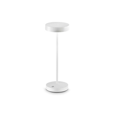 Ideal Lux - Garden - Toffee TL LED - Wiederaufladbare Tischlampe - Weiß matt - LS-IL-311715 - Warmweiss - 3000 K - Diffused