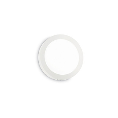 Ideal Lux - Circle - Universal 12W Round - Wandlampe - Weiß - 110°