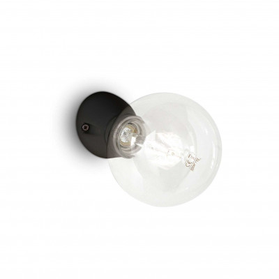Ideal Lux - Bulb - Winery AP1 - Wandlampe - Schwarz - LS-IL-180304