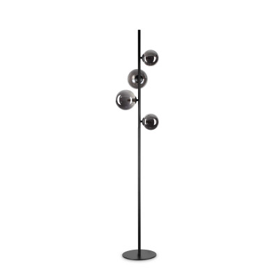 Ideal Lux - Bunch - Perlage PT - Moderne Stehlampe mit vier Leuchten - Schwarz - LS-IL-306988