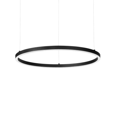 Ideal Lux - Circle - Oracle Slim L Round LED - Runde LED Pendelleuchte - Schwarz - Diffused