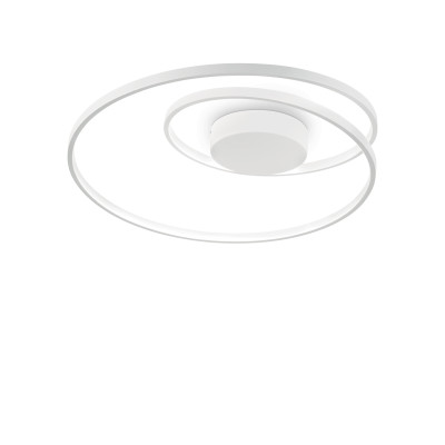 Ideal Lux - Circle - Oz PL LED - Wandlampe und Deckenleuchte mit kreisförmiger Form - Weiß - LS-IL-253688 - Warmweiss - 3000 K - Diffused