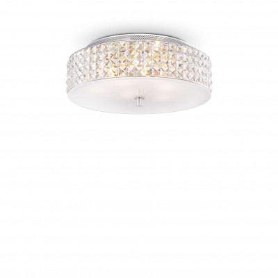Ideal Lux - Diamonds - Roma PL6 - Deckenlampen mit Kristallen und sechs Lichtpunkten - Chrom - LS-IL-000657