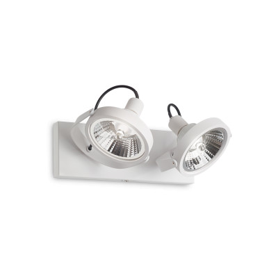 Ideal Lux - Direction - Glim PL2 LED - Deckenleuchte mit zwei Leuchten - Weiß - LS-IL-200200