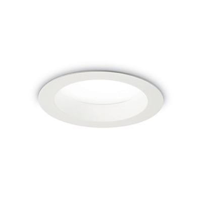 Ideal Lux - Downlights - Basic Wide 20W - Einbaustrahler - Weiß - Diffused