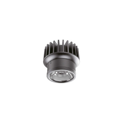 Ideal Lux - Downlights - Dynamic FA 10W - Einbaustrahler aus Aluminium - Schwarz - LS-IL-208541 - Superwarm - 2700 K - 35°