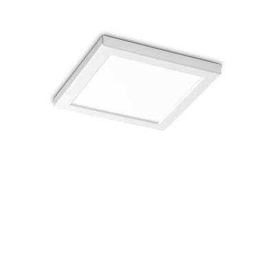 Ideal Lux - Minimal - Aura PL square - Quadratische Deckenleuchte - Weiß - 110°