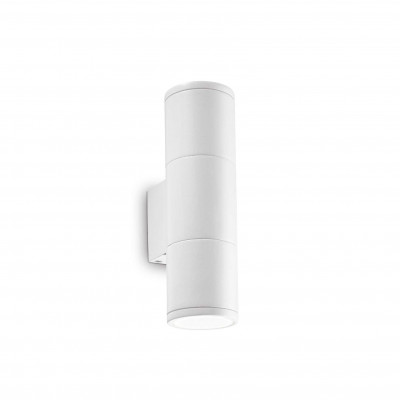 Ideal Lux - Minimal - Gun AP2 Small - Rohrförmige Wandlampe mit doppeltem Diffusor - Weiß - LS-IL-100388