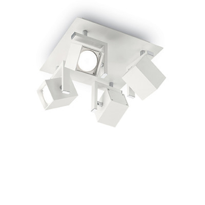 Ideal Lux - Minimal - Mouse Pl4 - Deckenlampe - Weiß - LS-IL-073583