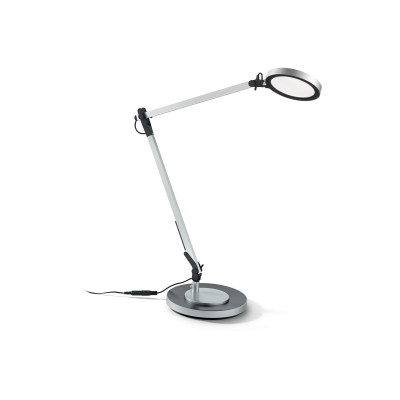 Ideal Lux - Office - Futura TL1 LED - Moderne Tischlampe - Aluminium - LS-IL-204895 - Tageslichtweiß - 4000 K - Diffused