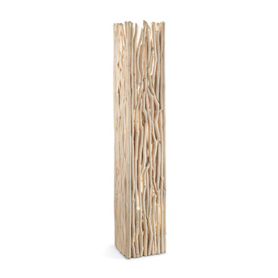 Ideal Lux - Rustic - Driftwood PT2 - Stehleuchte - Holz - LS-IL-180946