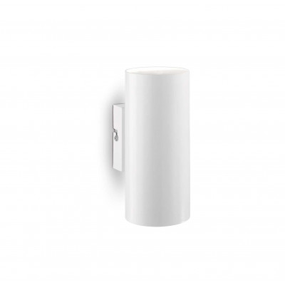 Ideal Lux - Tube - Look AP2 - Rohrförmige Wandlampe aus Metall - Weiß - LS-IL-096018