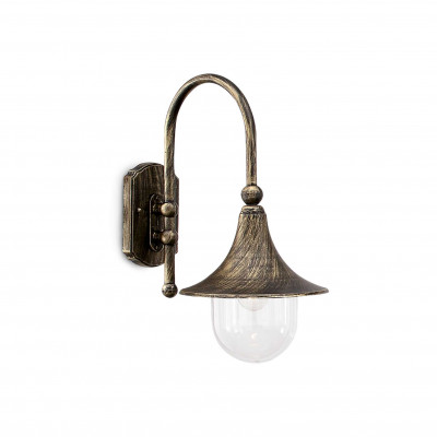 Ideal Lux - Vintage - CIMA AP1 - Wandlampe - Schwarz/Goldfarben - LS-IL-024134