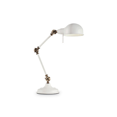 Ideal Lux - Vintage - Truman TL1 - Tischlampe - Weiß - LS-IL-145198