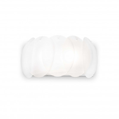 Ideal Lux - White - Ovalino AP2 - Wandlampe mit ovalförmige Glasscheiben - Weiß - LS-IL-038025