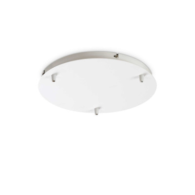 Ideal Lux - Zubehör für Lampen - Rosone standard 3 luci - Deckenrosette für drei Lampen - Weiß - LS-IL-285580