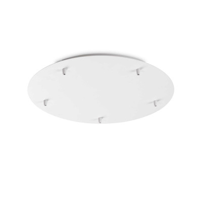 Ideal Lux - Zubehör für Lampen - Rosone standard 5 luci - Deckenleuchte für fünf Lampen - Weiß - LS-IL-285634
