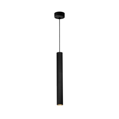 Linea Light - Baton - Baton P3 SP LED - Moderne zylindrische Pendelleuchte - Schwarz/Goldfarben - 50°