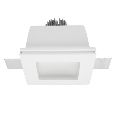 Linea Light - Gypsum - Gypsum QD1 FA LED - Decken Einbaustrahler aus Gips - Weiß - LS-LL-63830N00 - Tageslichtweiß - 4000 K - Diffused